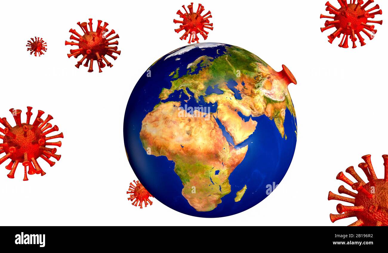 Coronavirus weltweite Pandemie Stock Photo