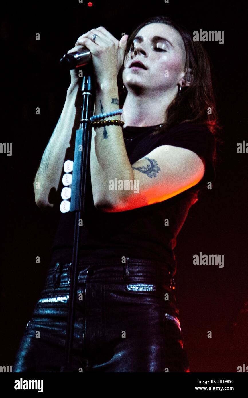 London, UK - February 20th, 2020: PVRIS (Lyndsey Gunnulfsen) performing