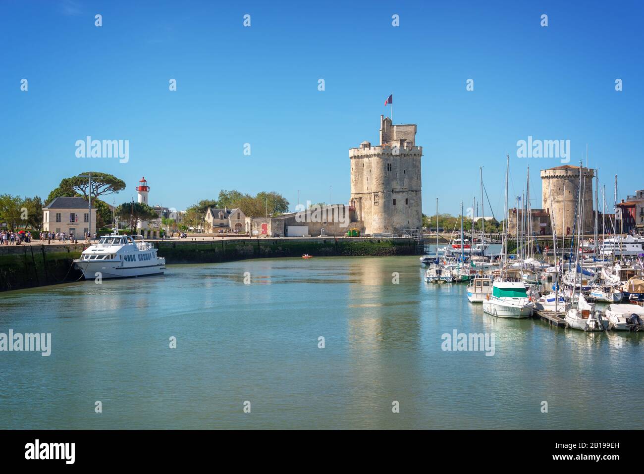 View of the Old harbor of La Rochelle, France Stock Photo
