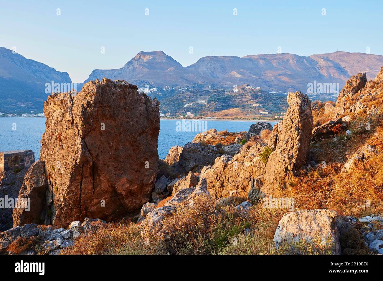 coast of Plakias, Greece, Crete Stock Photo