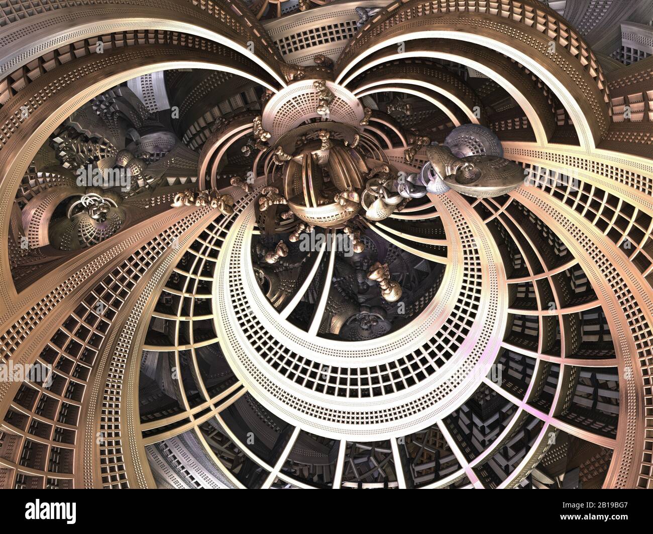 Computer rendered virtual scenery for art and entertainment Stock Photo ...