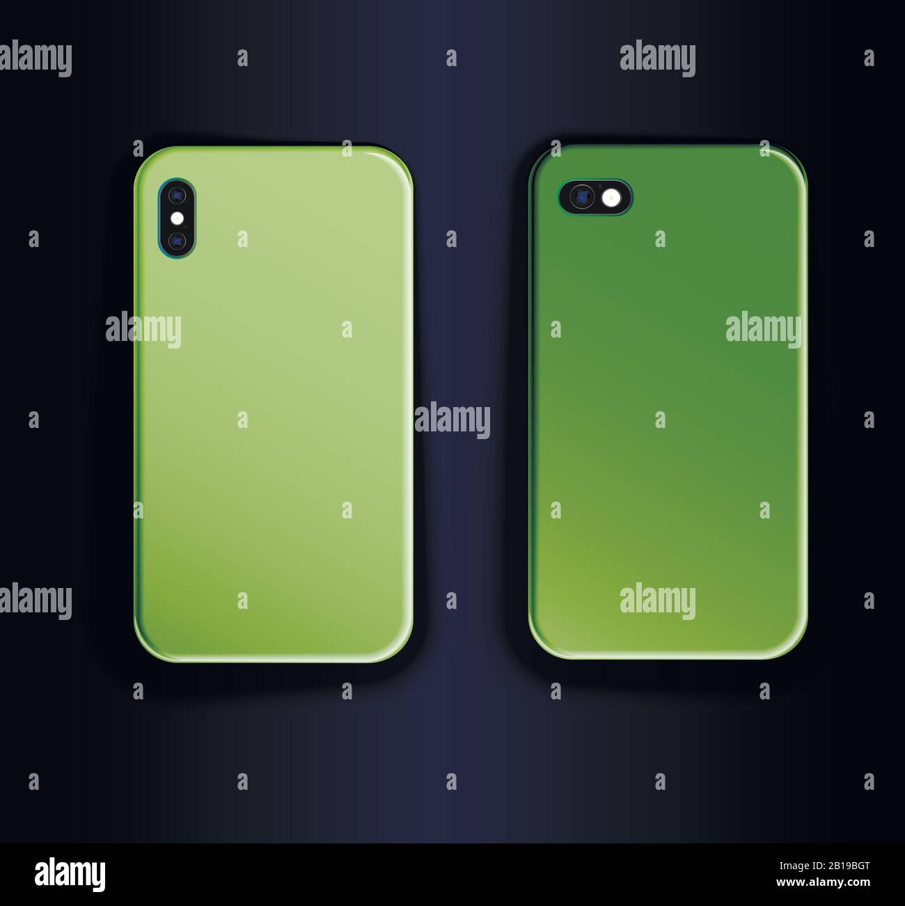 Trending Smartphone Cases - Mock Up Vector Stock Vector