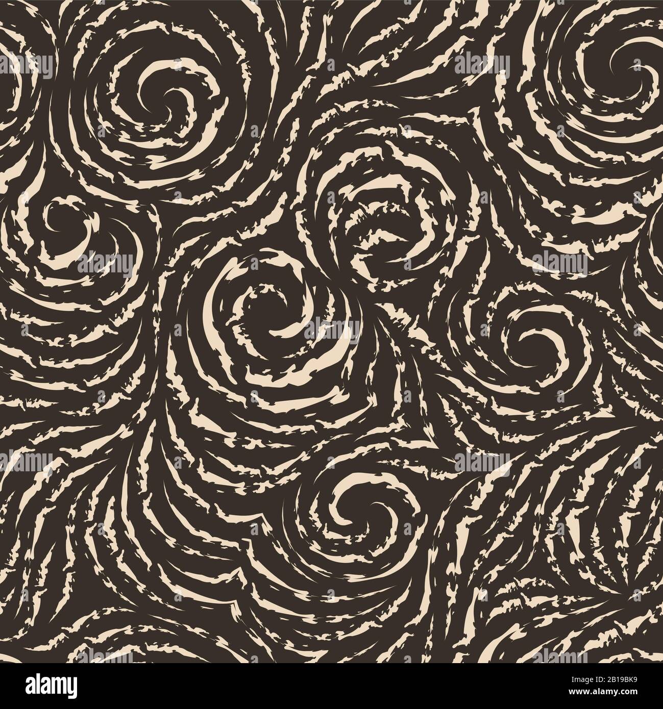 Seamless vector pattern of torn lines in the form of circles and ...