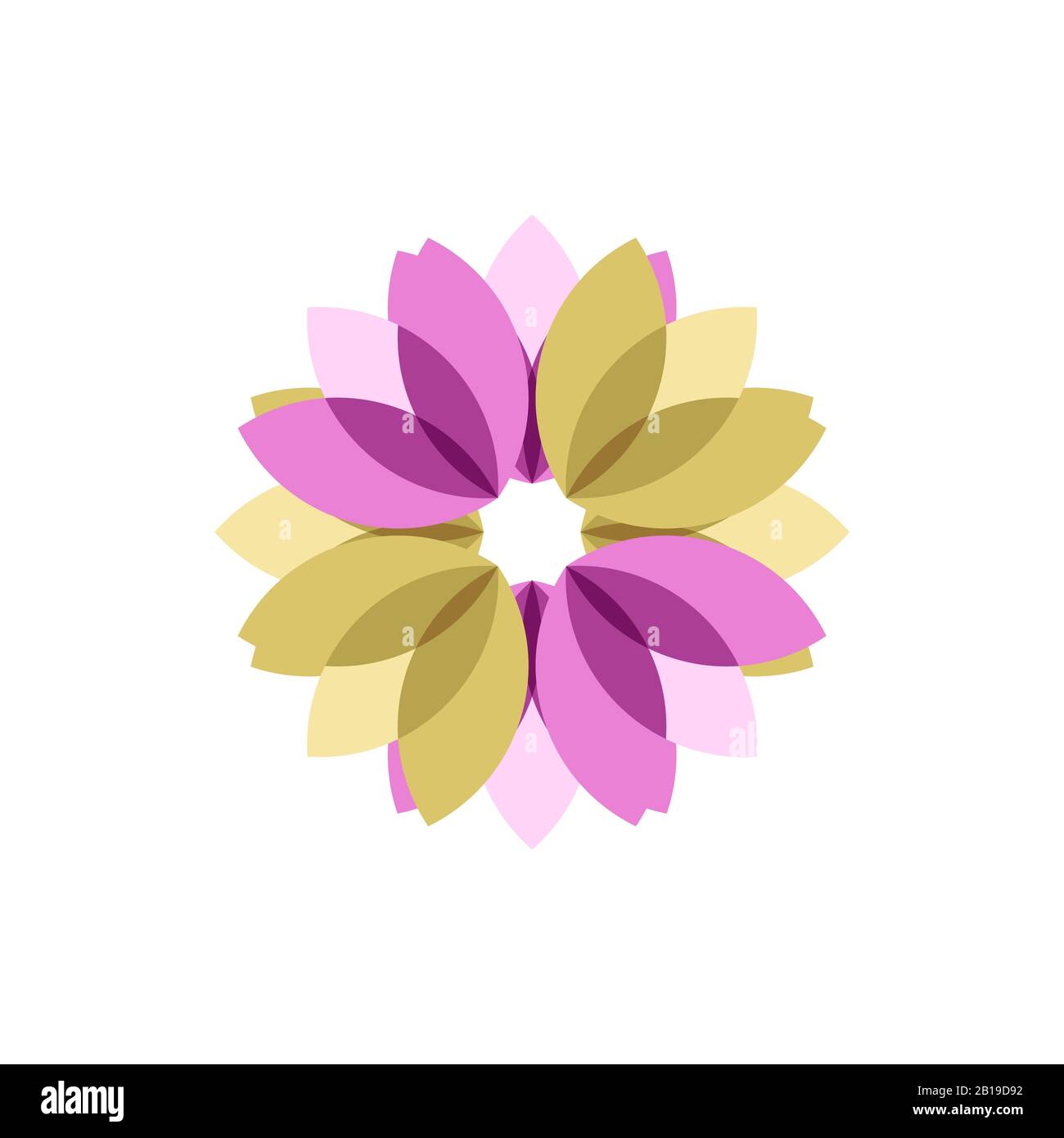 Colorful Ornamental Flower vector logo template Illustration Design ...