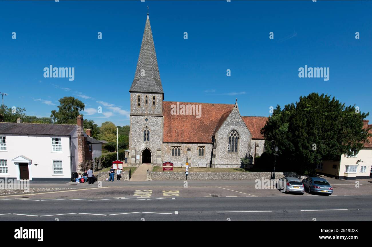 The High Street Stockbridge Hampshire Stock Photo Alamy