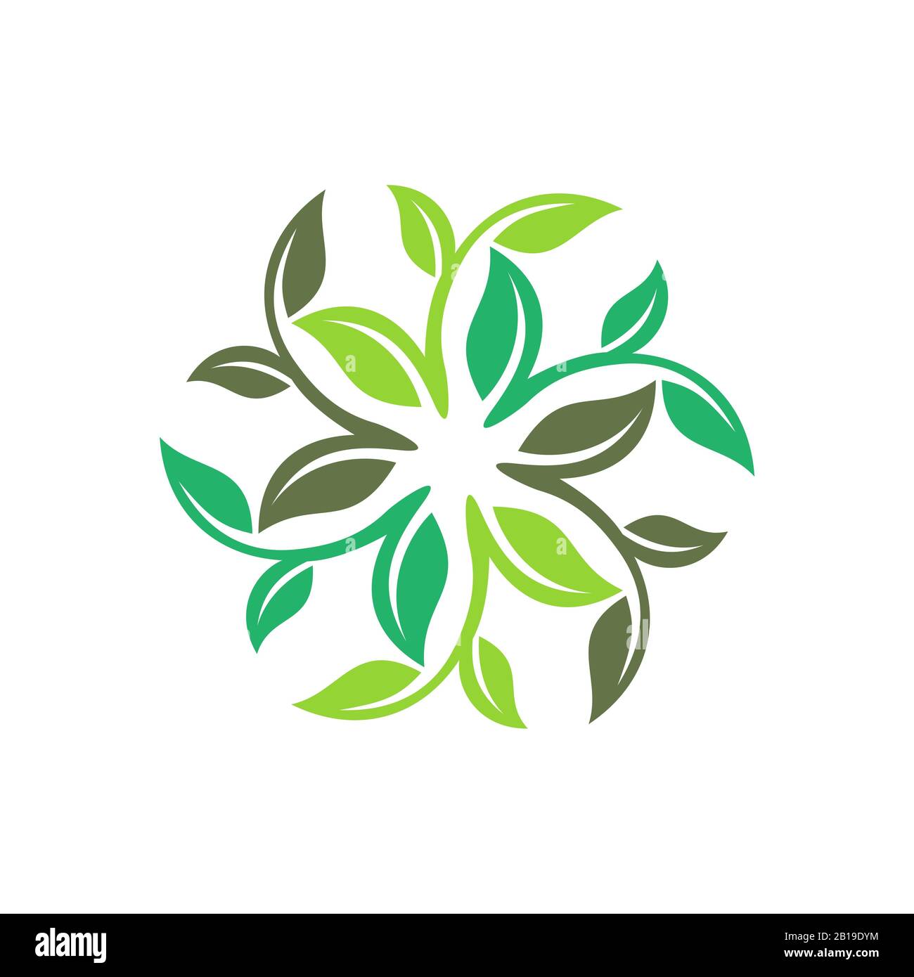Green Leaf Ecology Logo Template Illustration Design. Vector EPS 10 ...