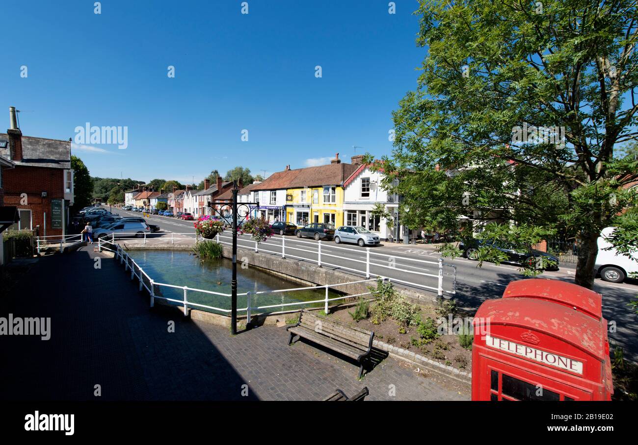 The High Street Stockbridge Hampshire Stock Photo Alamy