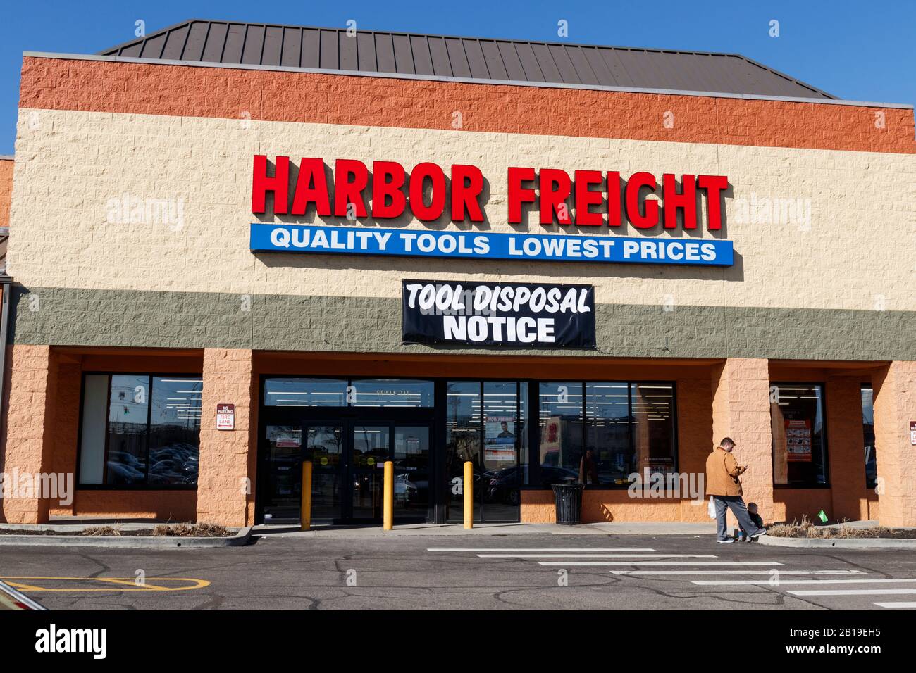 Cincinnati Circa February 2020 Harbor Freight Tools Strip Mall