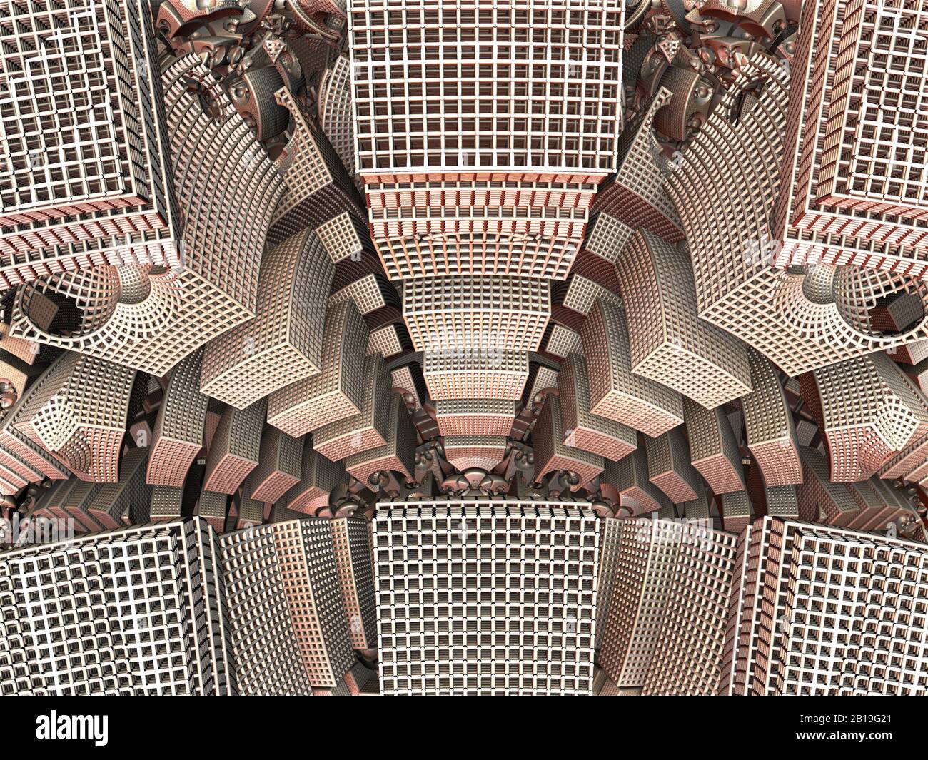 Computer rendered virtual scenery for art and entertainment Stock Photo ...