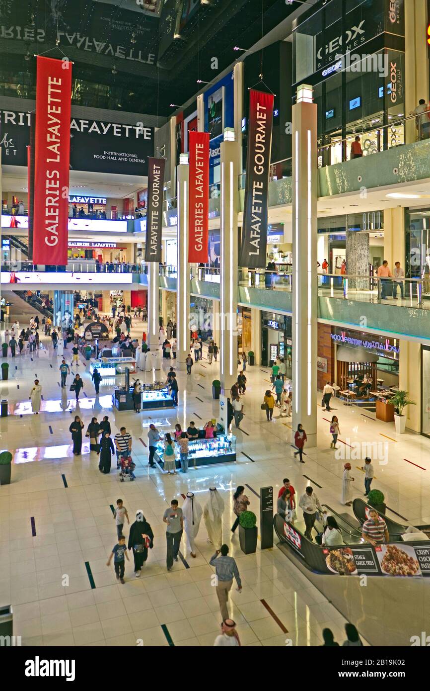 Galeries Lafayette inside the Dubai Mall, Dubai, United Arab Emirates,  Middle East, Asia Photo © Fabio Mazzarella/Sintesi/Alamy Stock Photo Stock  Photo - Alamy