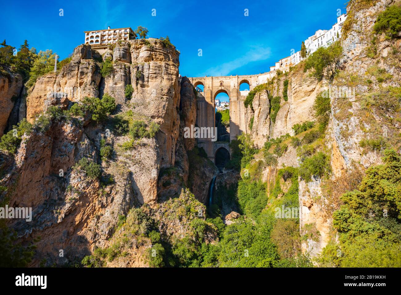 Bridge Of Ronda The Puente Nuevo bridge of Ronda in Andalusia, Spain Stock Photo - Alamy