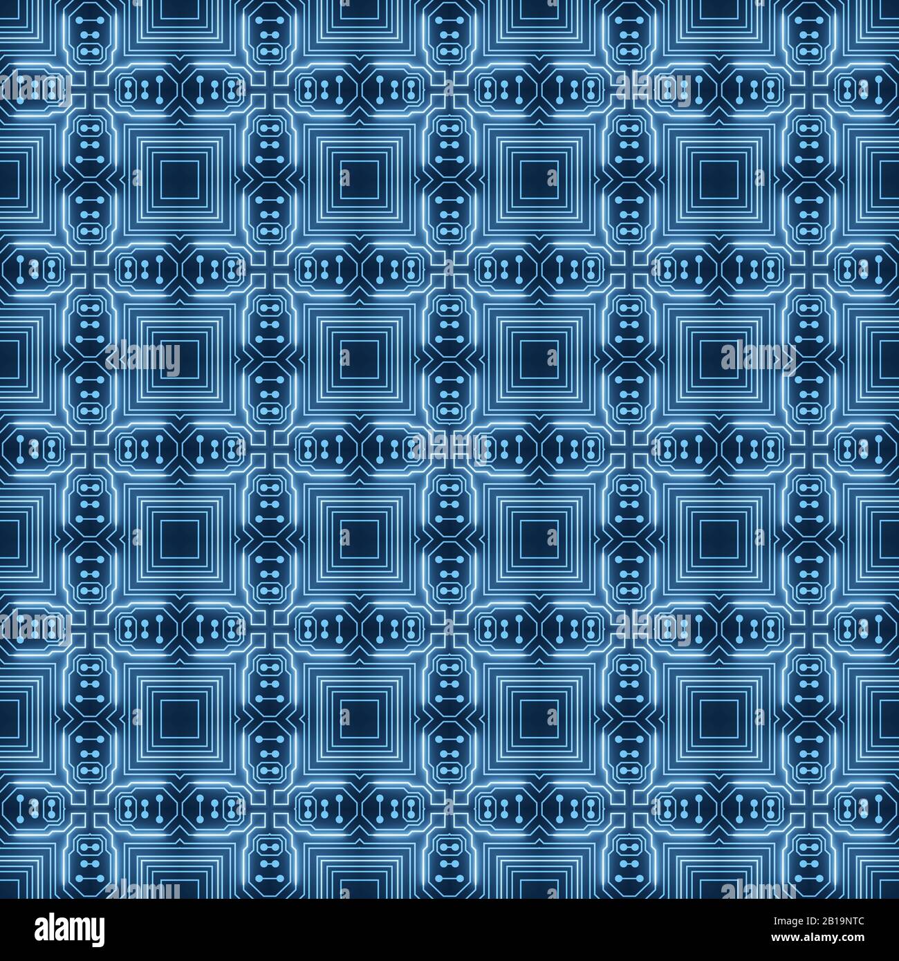 Circuit Board Seamless Pattern, Digital Background. Creative Futuristic ...