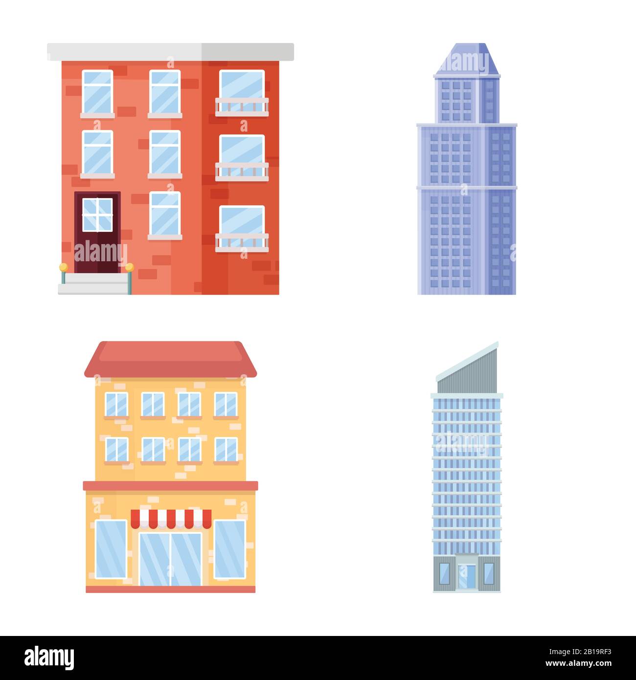 Supermarket exterior perspective Cut Out Stock Images & Pictures - Alamy