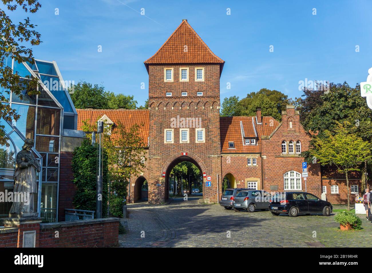 historisches Stadttor Walkenbrückentor in Coesfeld, Nordrhein-Westfalen, Deutschland   |    historic city gate Walkenbrueckentor in Coesfeld, North Rh Stock Photo