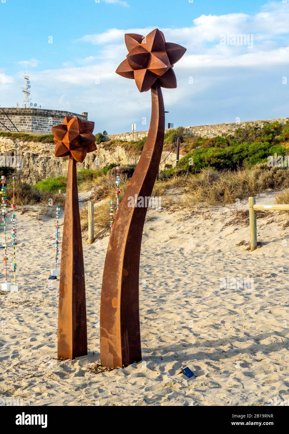 Sculpture At Bathers Beach 2020 outdoor exhibition Pollen Ben Jones sculptor artist Fremantle