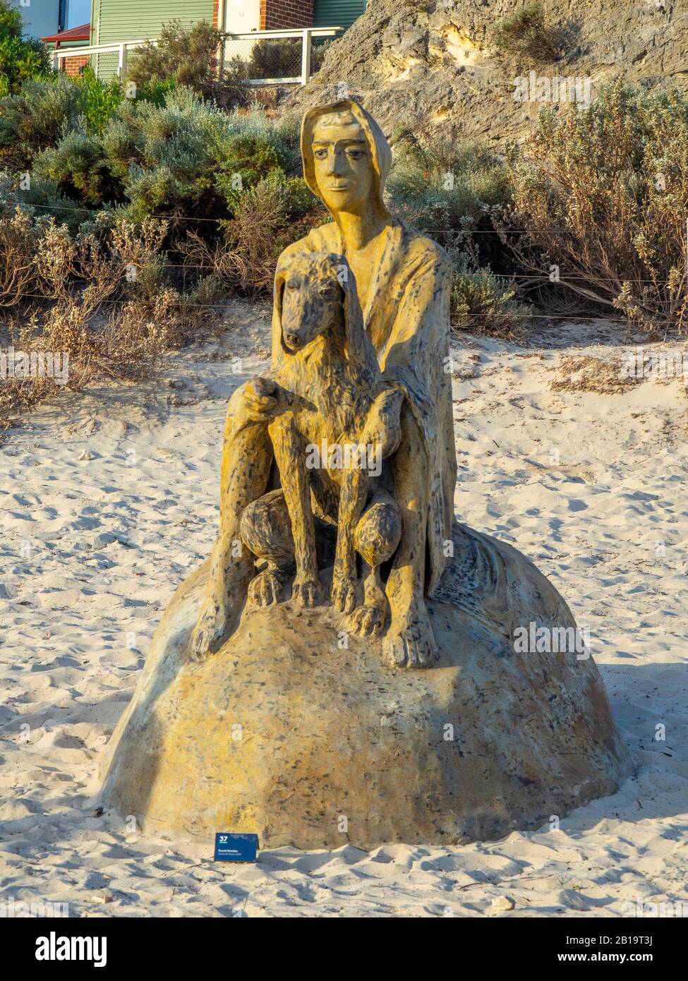 Sculpture At Bathers Beach 2020 outdoor exhibition Come Sit Down by Russell Sheridan sculptor