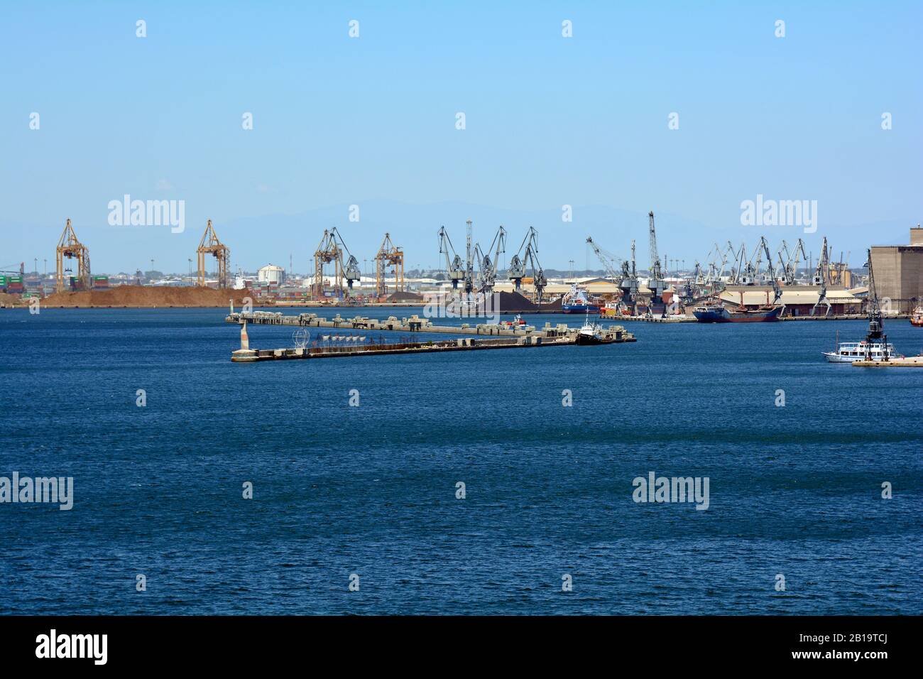 Greece, Thessaloniki aka Saloniki, harbor and wharf Stock Photo