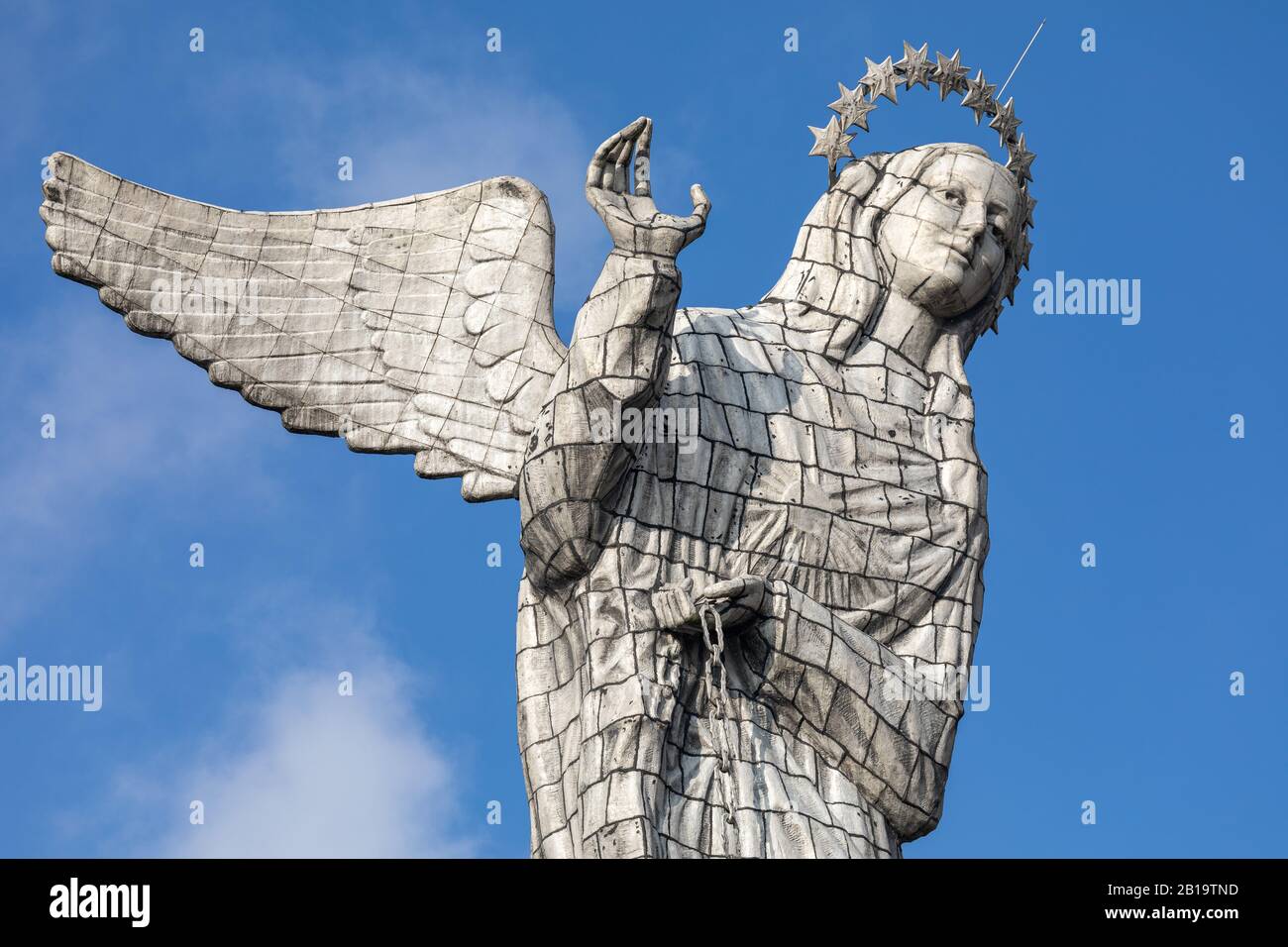 The monument of the Virgen del Panecillo. Quito. Ecuador. South America. Stock Photo