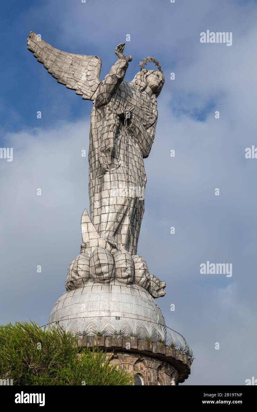 The monument of the Virgen del Panecillo. Quito. Ecuador. South America. Stock Photo