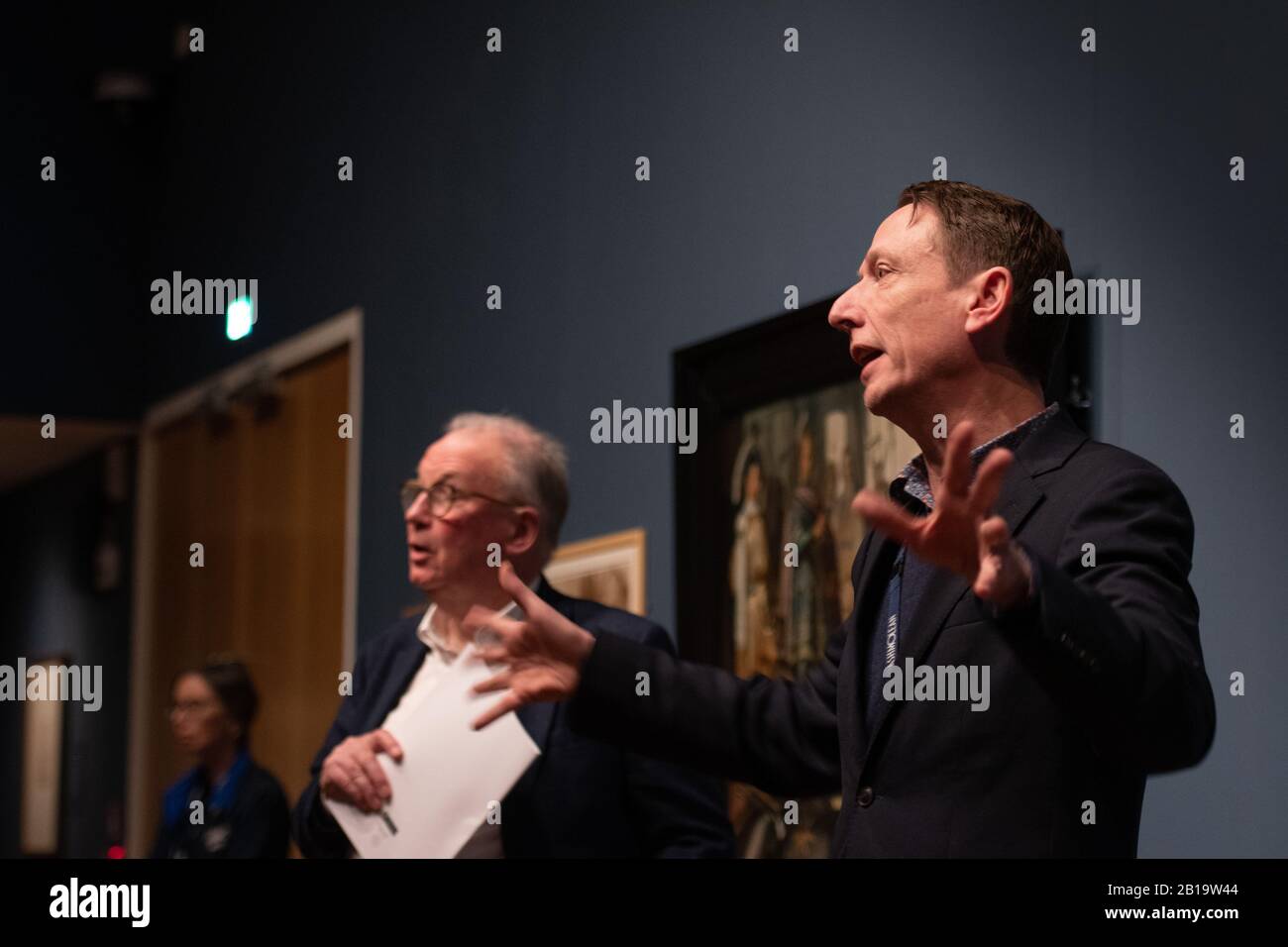 Oxford, UK. Monday 24th February 2020. Dr Xa Sturgis (director of the Asmolean) at the launch of the Young Rembrandt exhibition at The Ashmolean Museum, Oxford. Credit: Andrew Walmsley/Alamy Live News Stock Photo