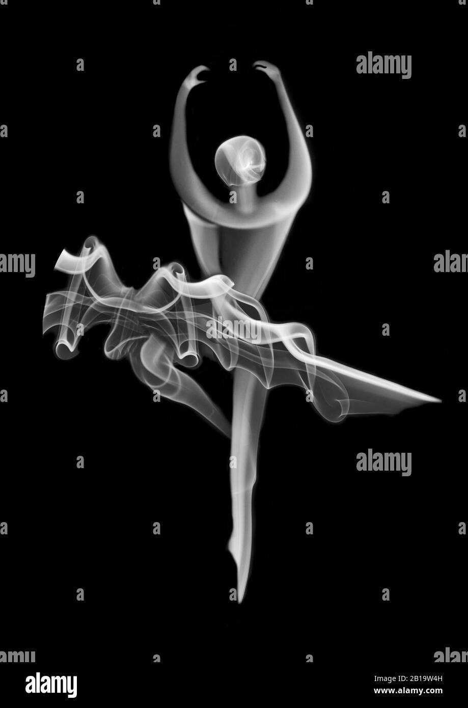 Smoke Trail Ballet Dancers Stock Photo - Alamy