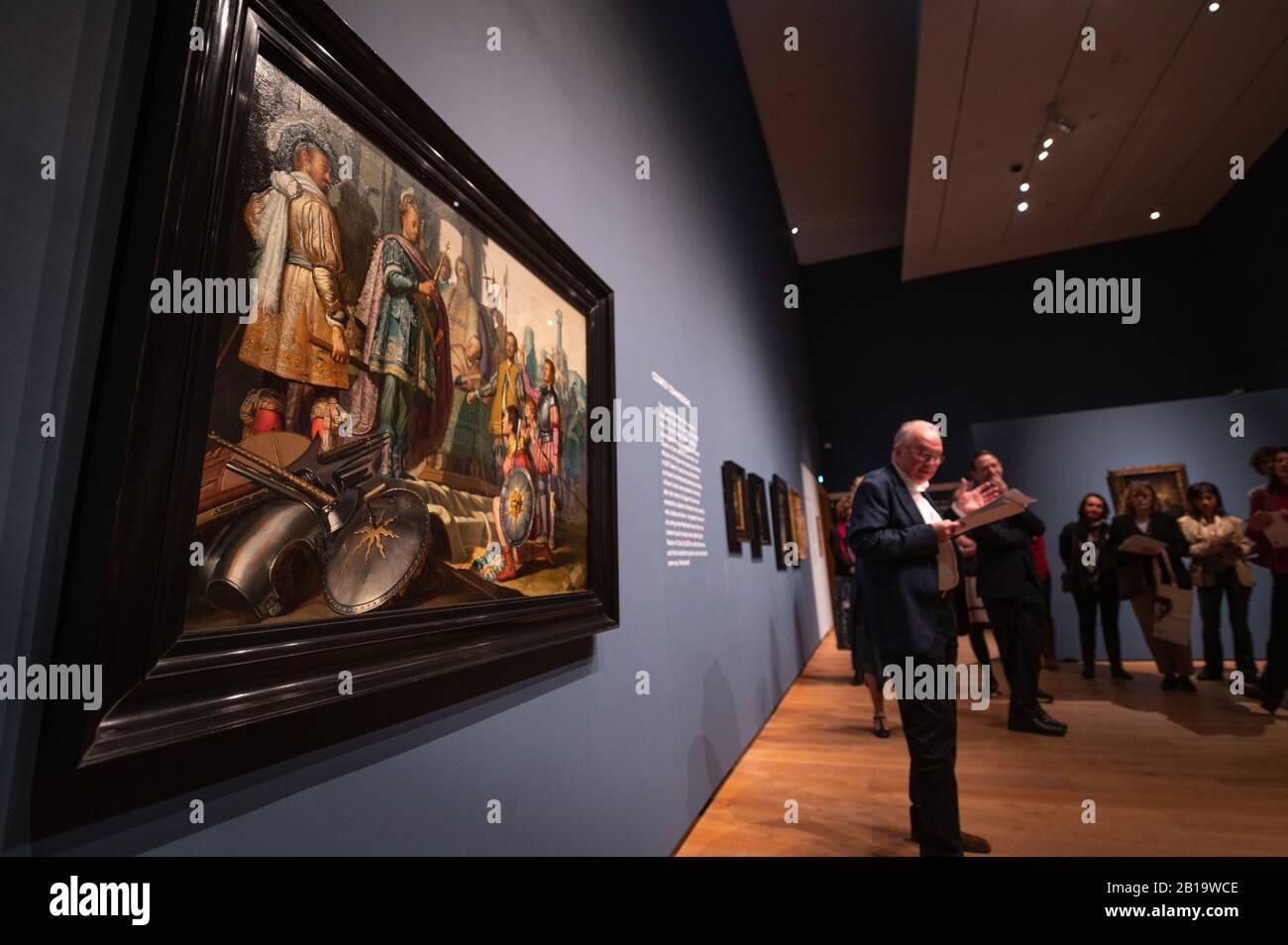 Oxford, UK. Monday 24th February 2020. Launch of the Young Rembrandt exhibition at The Ashmolean Museum, Oxford. Credit: Andrew Walmsley/Alamy Live News Stock Photo