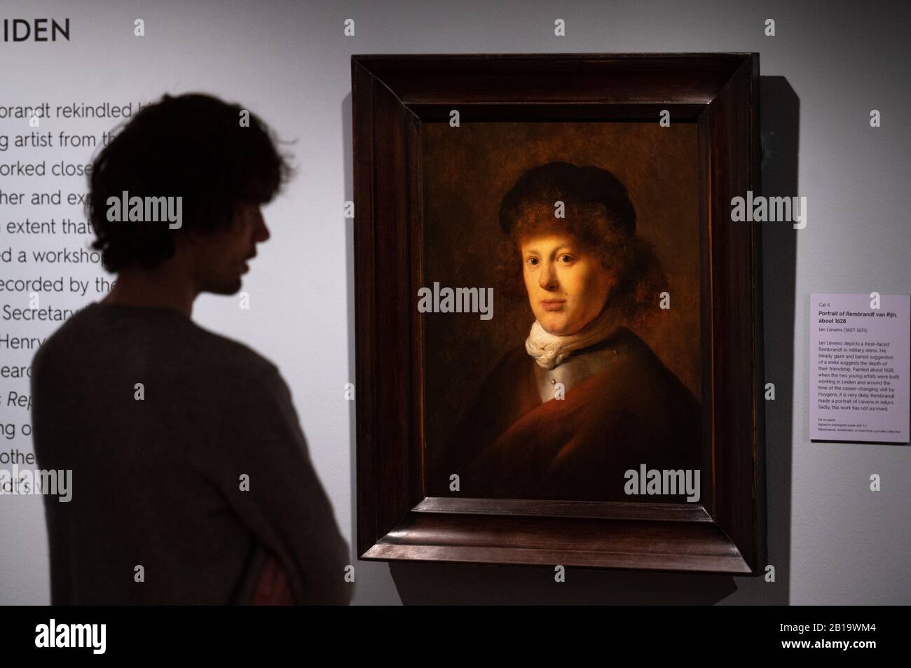 Oxford, UK. Monday 24th February 2020. Launch of the Young Rembrandt exhibition at The Ashmolean Museum, Oxford. Credit: Andrew Walmsley/Alamy Live News Stock Photo