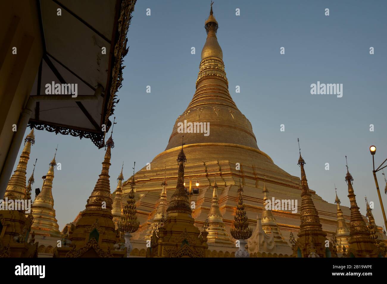 Shwedagon Pagode, Yangon, Myanmar Stock Photo