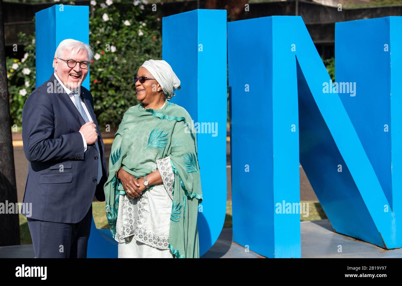 Nairobi Kenya 24th Feb Federal President Frank Walter Steinmeier Visits The United Nations Campus In Nairobi United Nations Office In Nairobi Unon And Stands There With Zainab Hawa Bangura Director General Of The Nairobi Kenya 24th Feb Federal President Frank Walter Steinmeier Visits The United Nations Campus In Nairobi United Nations Office In Nairobi Unon And Stands There With Zainab Hawa Bangura Director General Of The