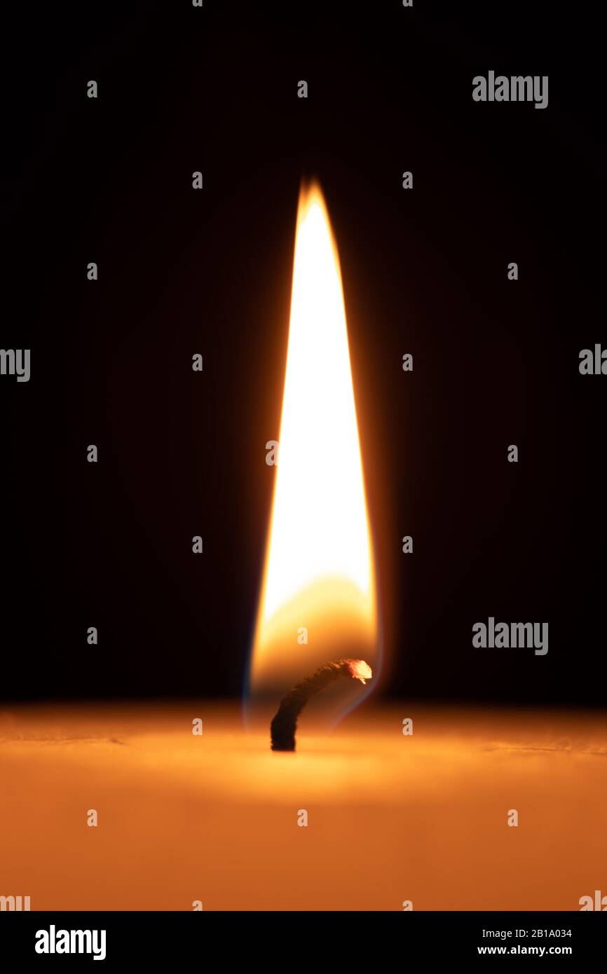 Flame of a candle light, makro shot Stock Photo Alamy