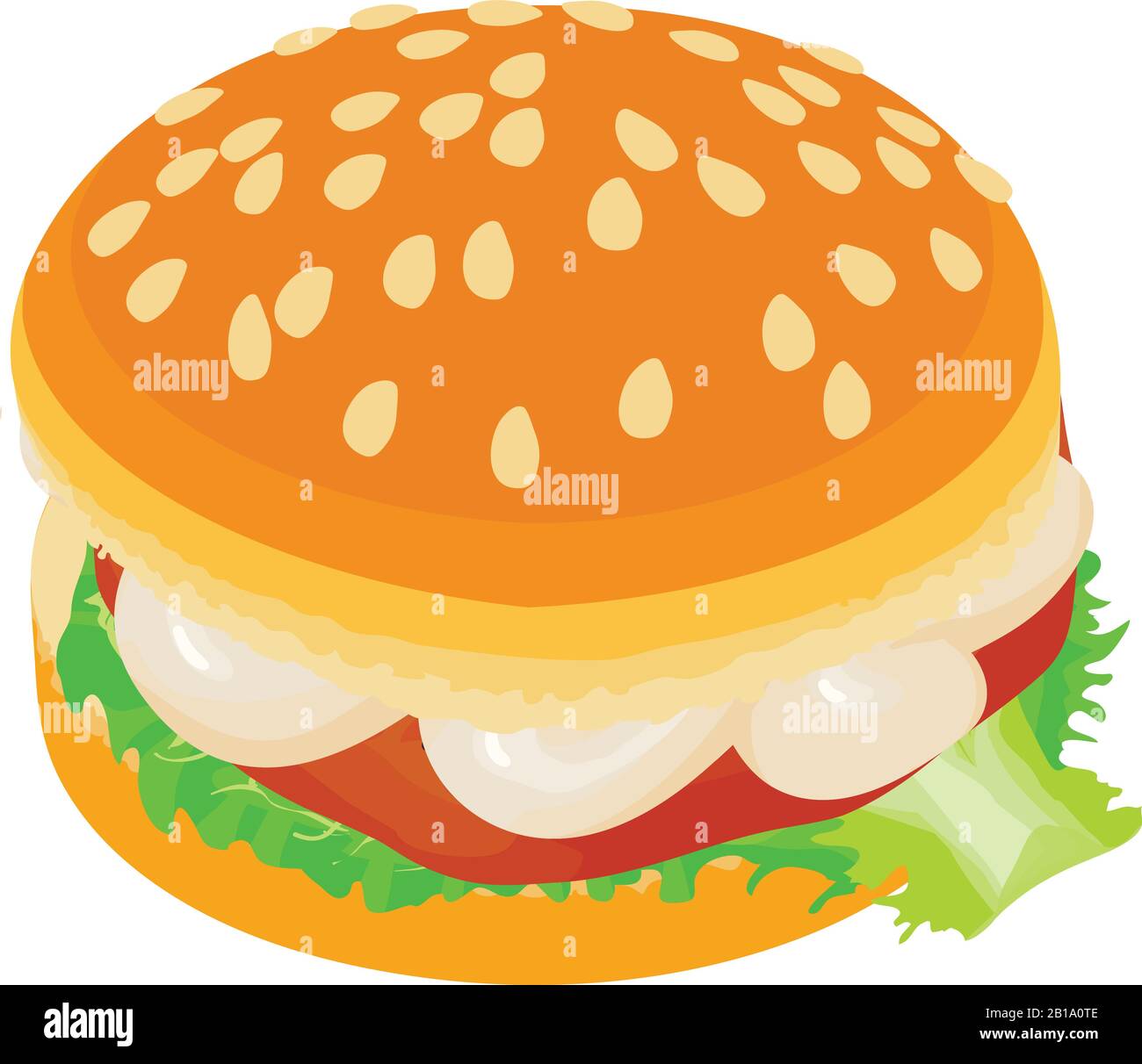 Hamburger icon, isometric style Stock Vector
