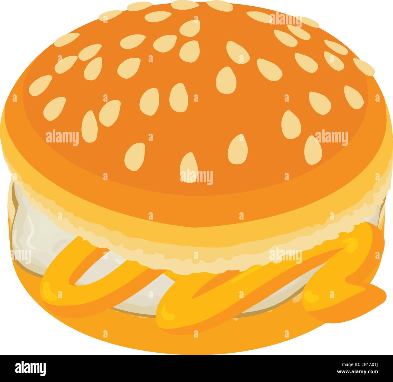 Fresh burger icon, isometric style Stock Vector