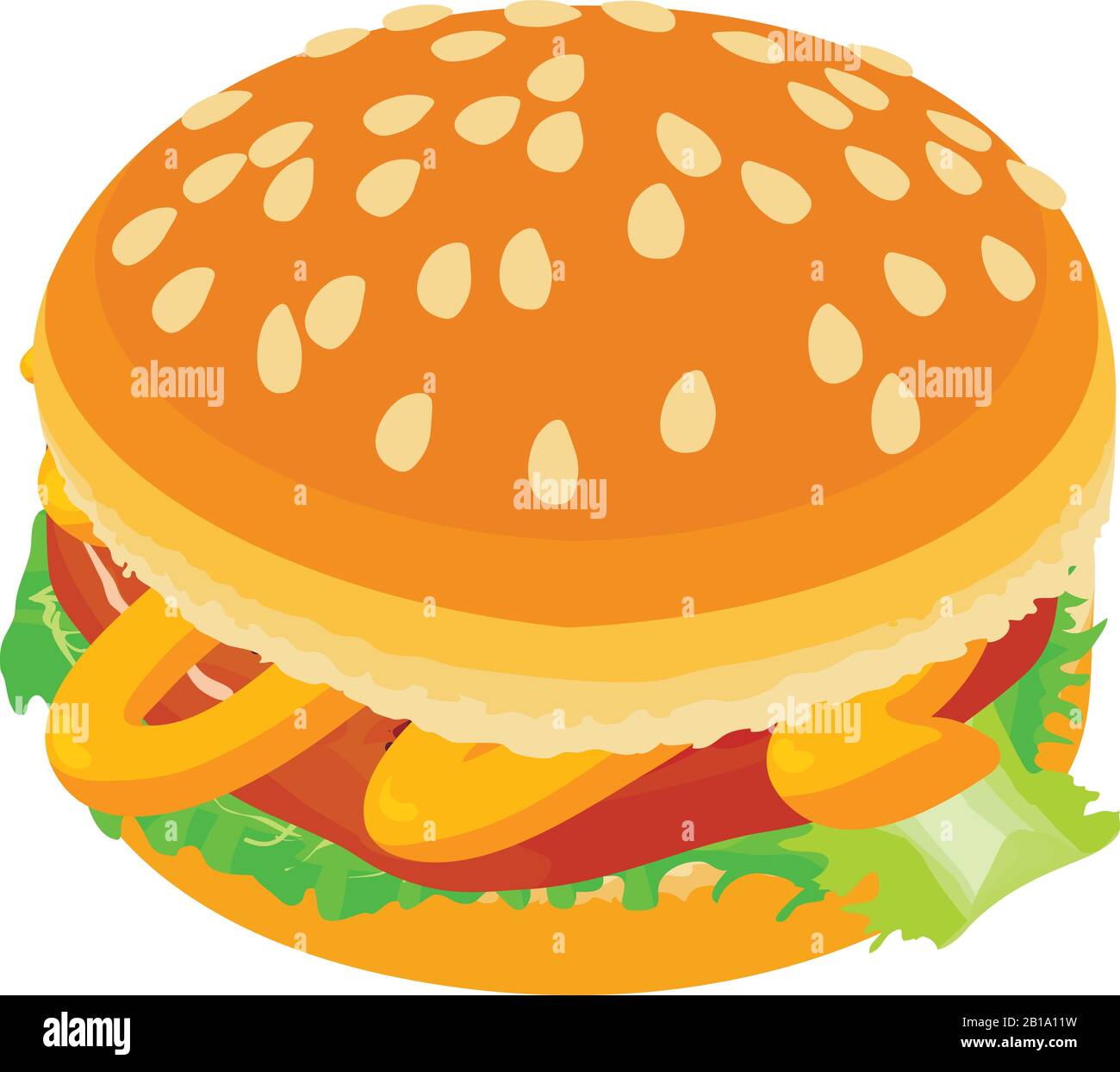 Classic hamburger icon, isometric style Stock Vector