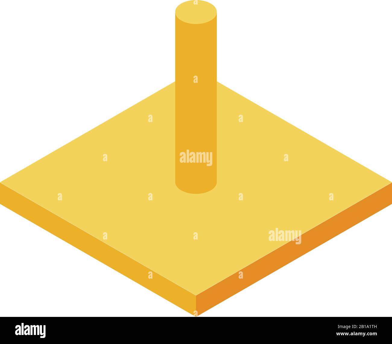 Plastic plastering trowel icon, isometric style Stock Vector