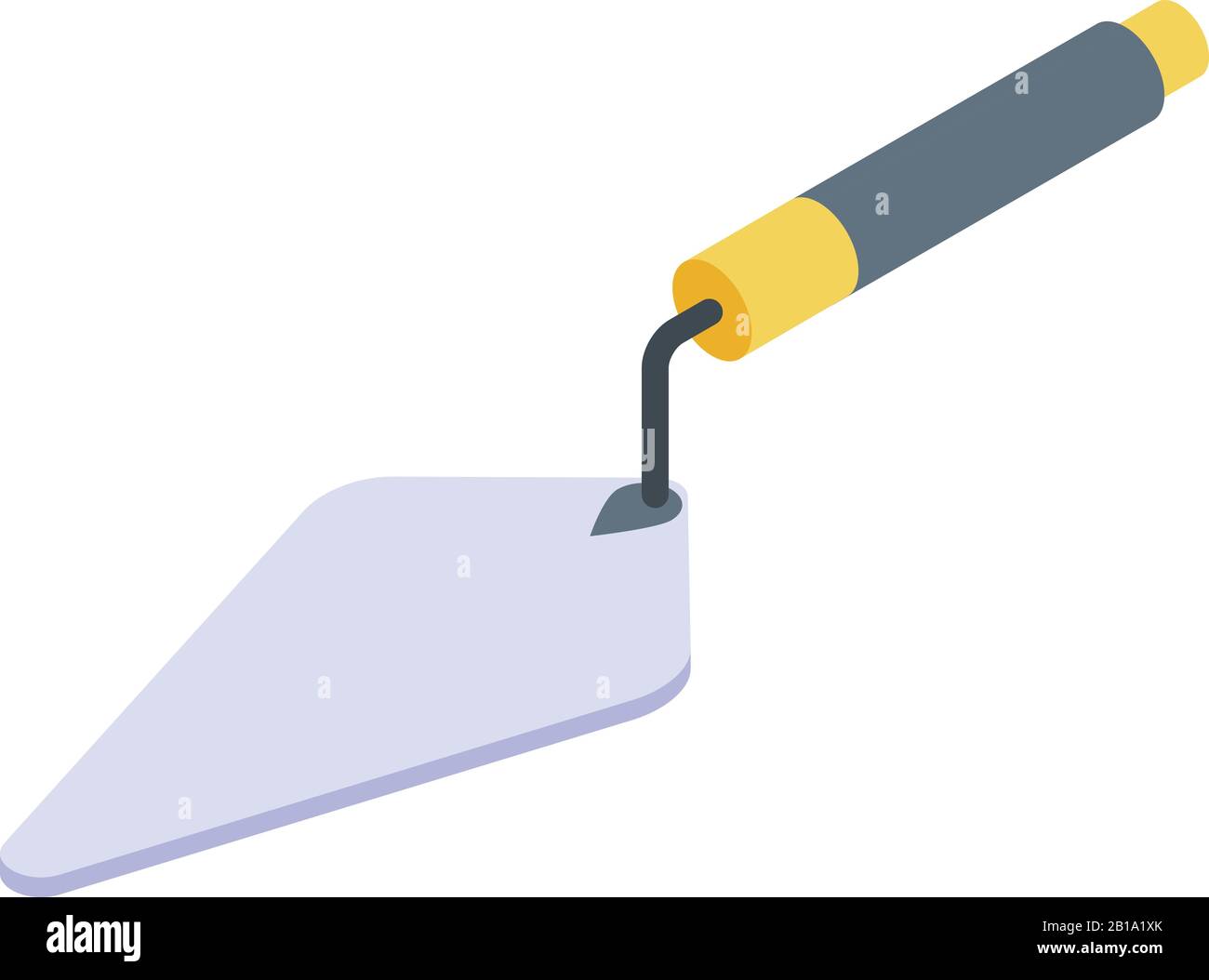 Worker trowel icon, isometric style Stock Vector