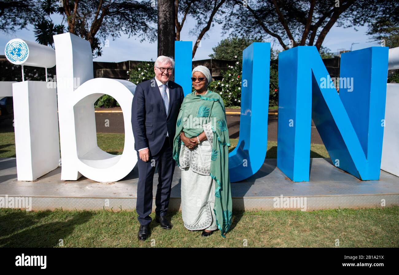 Nairobi Kenya 24th Feb Federal President Frank Walter Steinmeier L Visits The United Nations Campus In Nairobi United Nations Office In Nairobi Unon And Stands There With Zainab Hawa Bangura Director General Of Nairobi Kenya 24th Feb Federal President Frank Walter Steinmeier L Visits The United Nations Campus In Nairobi United Nations Office In Nairobi Unon And Stands There With Zainab Hawa Bangura Director General Of