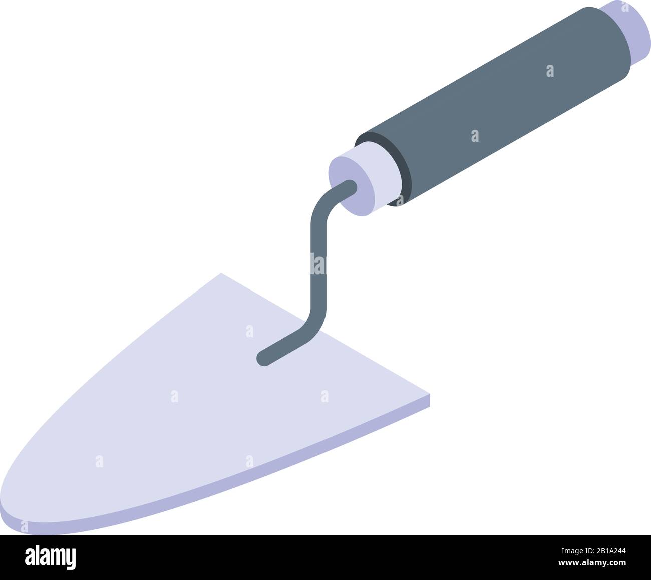 Construction trowel icon, isometric style Stock Vector