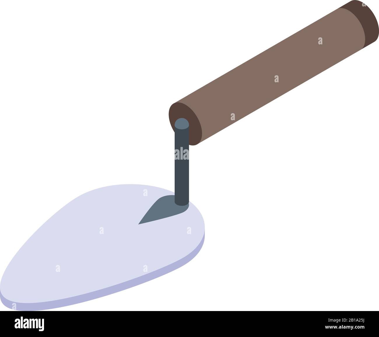 Wall trowel icon, isometric style Stock Vector