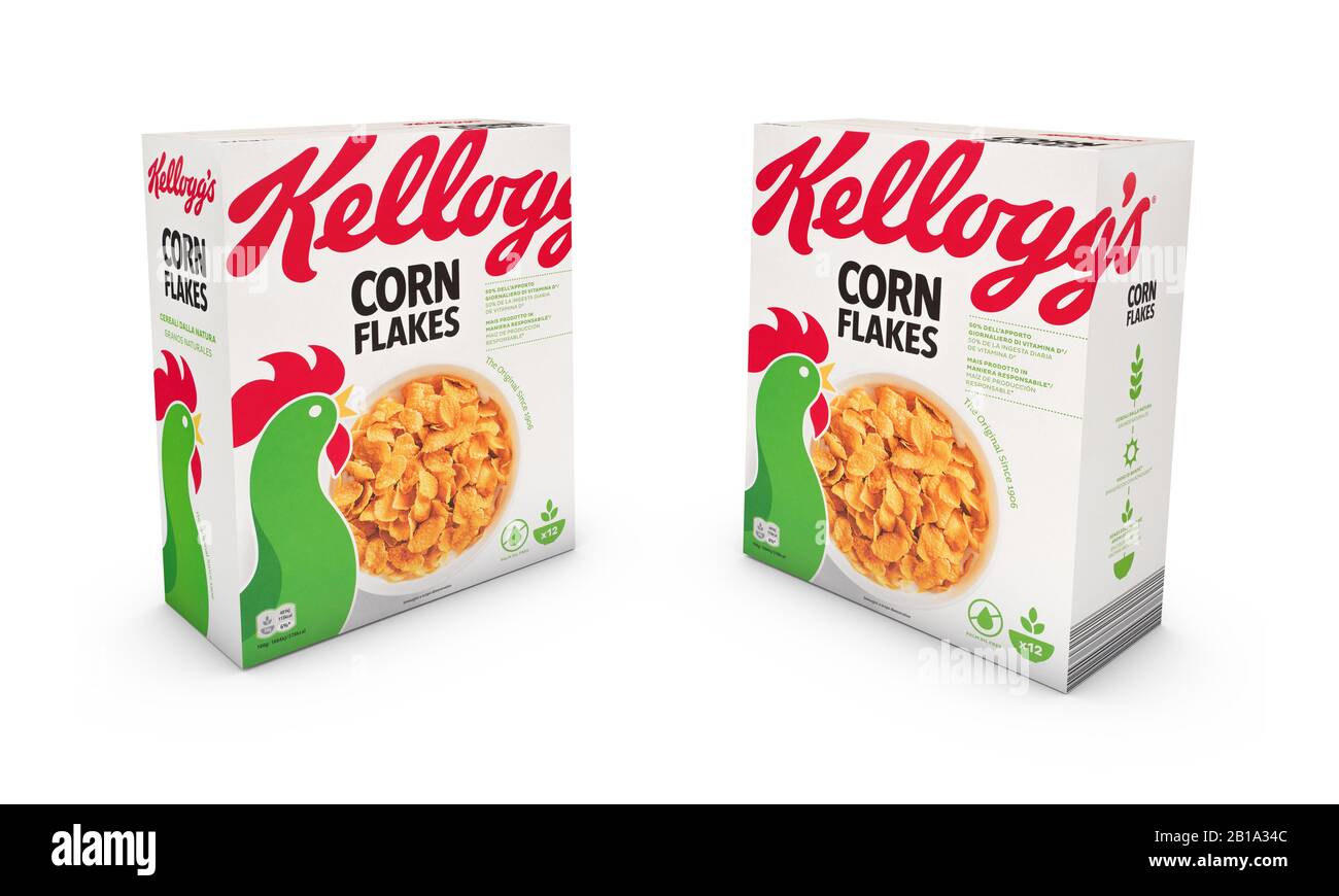 Kelloggs cornflakes box hi-res stock photography and images - Alamy