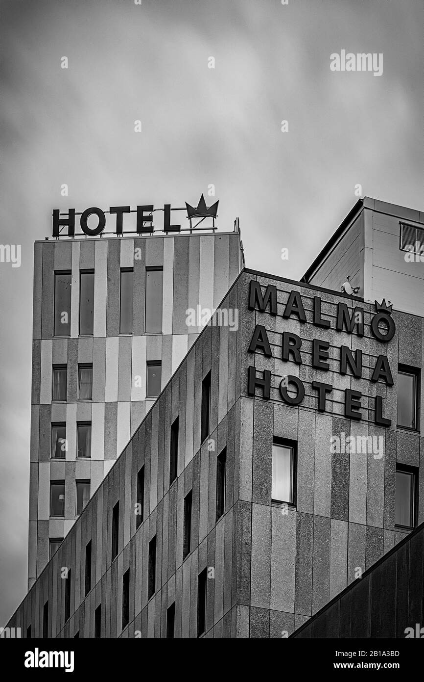 Minde om Shaded sporadisk MALMO, SWEDEN - FEBRUARY 09, 2020: The Malmo Arena Hotel located at the new  Hyllie district of Malmo in Sweden Stock Photo - Alamy