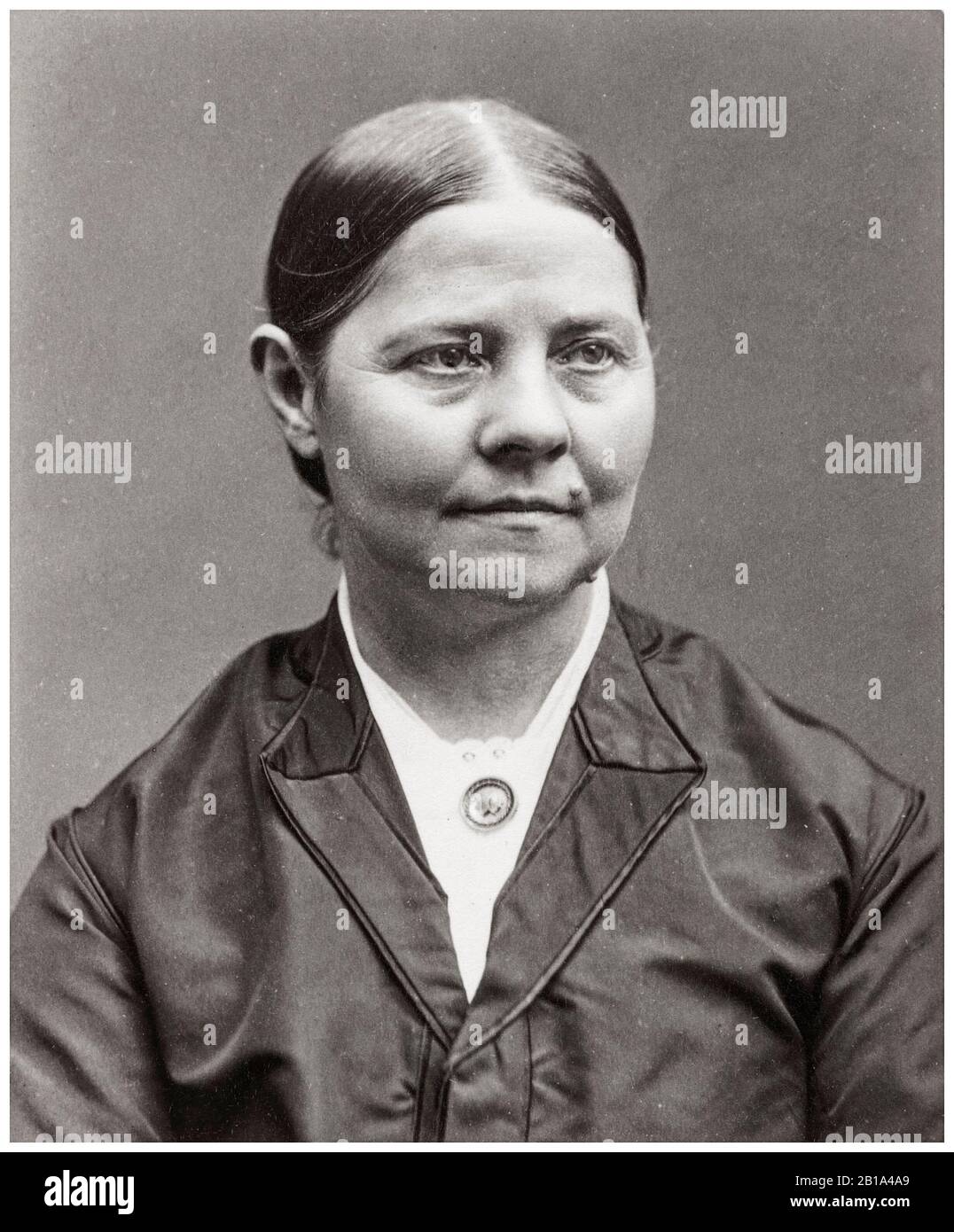 Lucy Stone (1818-1893), Abolitionist, Women's Rights campaigner, portrait photograph by Sumner Bradley Heald, circa 1866 Stock Photo