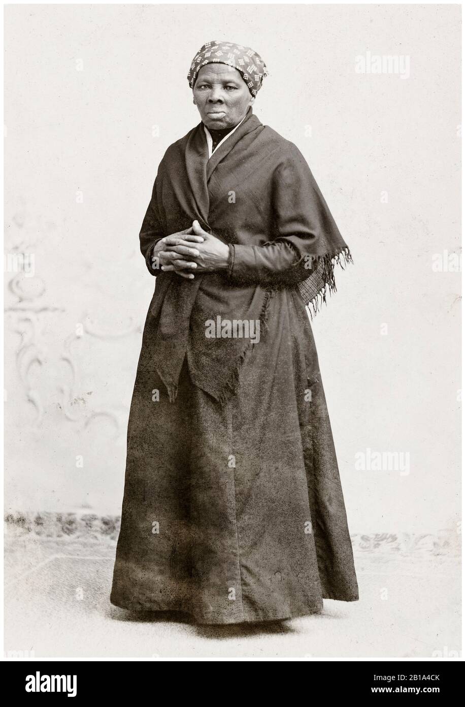 Harriet Tubman (1820-1913), Abolitionist, Anti Slavery movement, portrait photograph by H. Seymour Squyer, circa 1885 Stock Photo