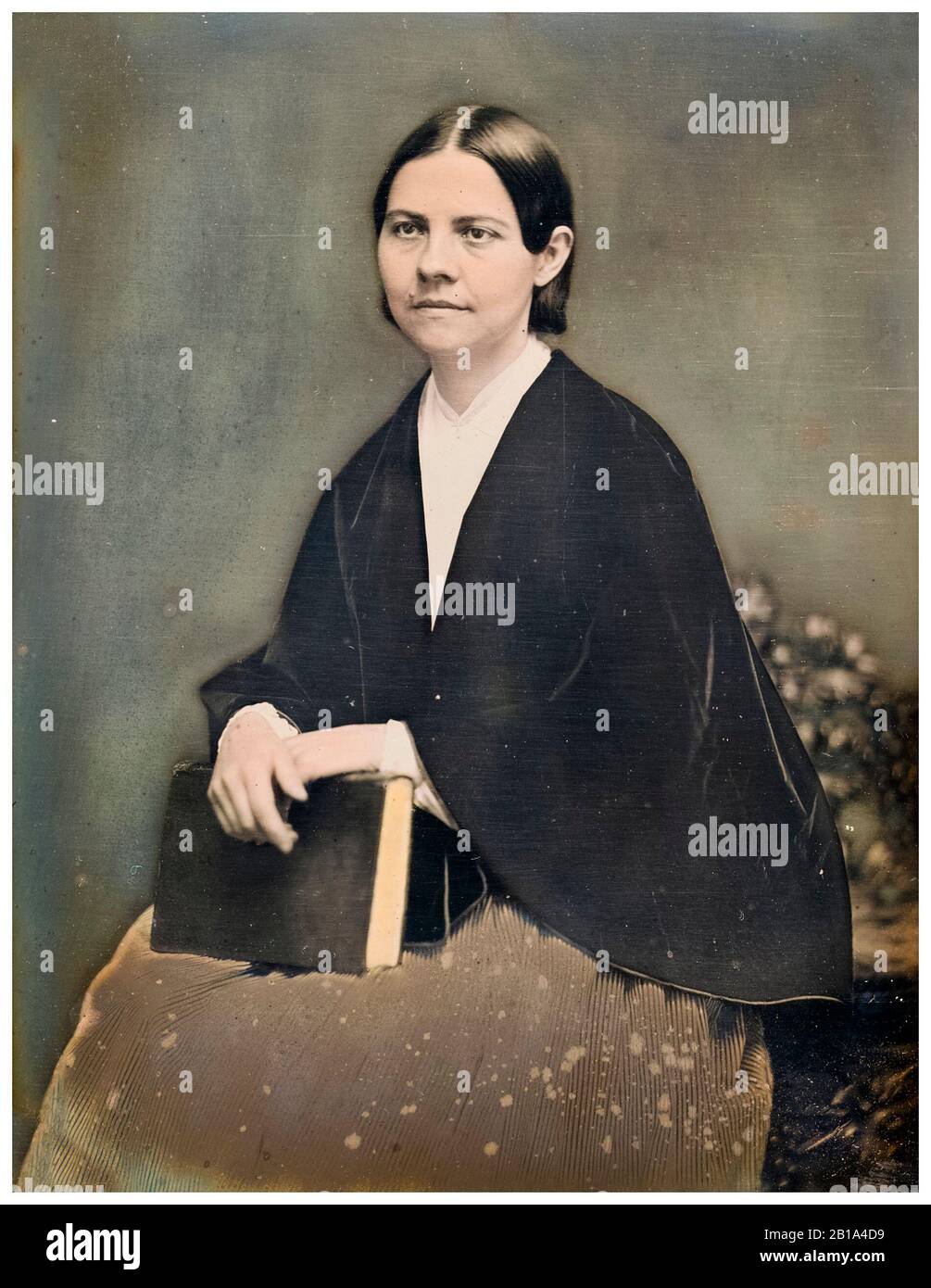 Lucy Stone (1818-1893), Abolitionist, Women's Suffrage, portrait photograph by William Williams Sr, circa 1855 Stock Photo
