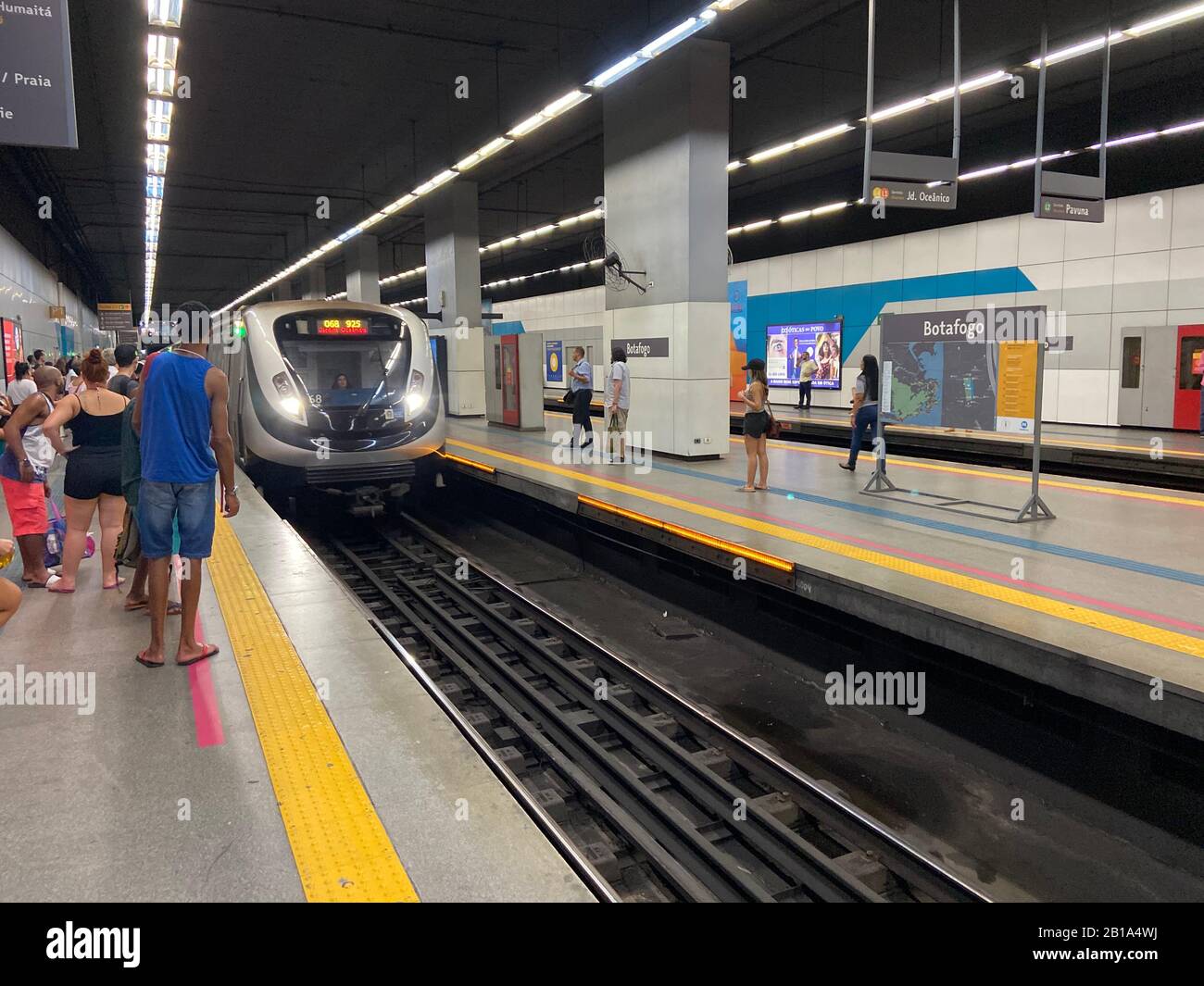 RIO DE JANEIRO METRO, BRAZIL Stock Photo