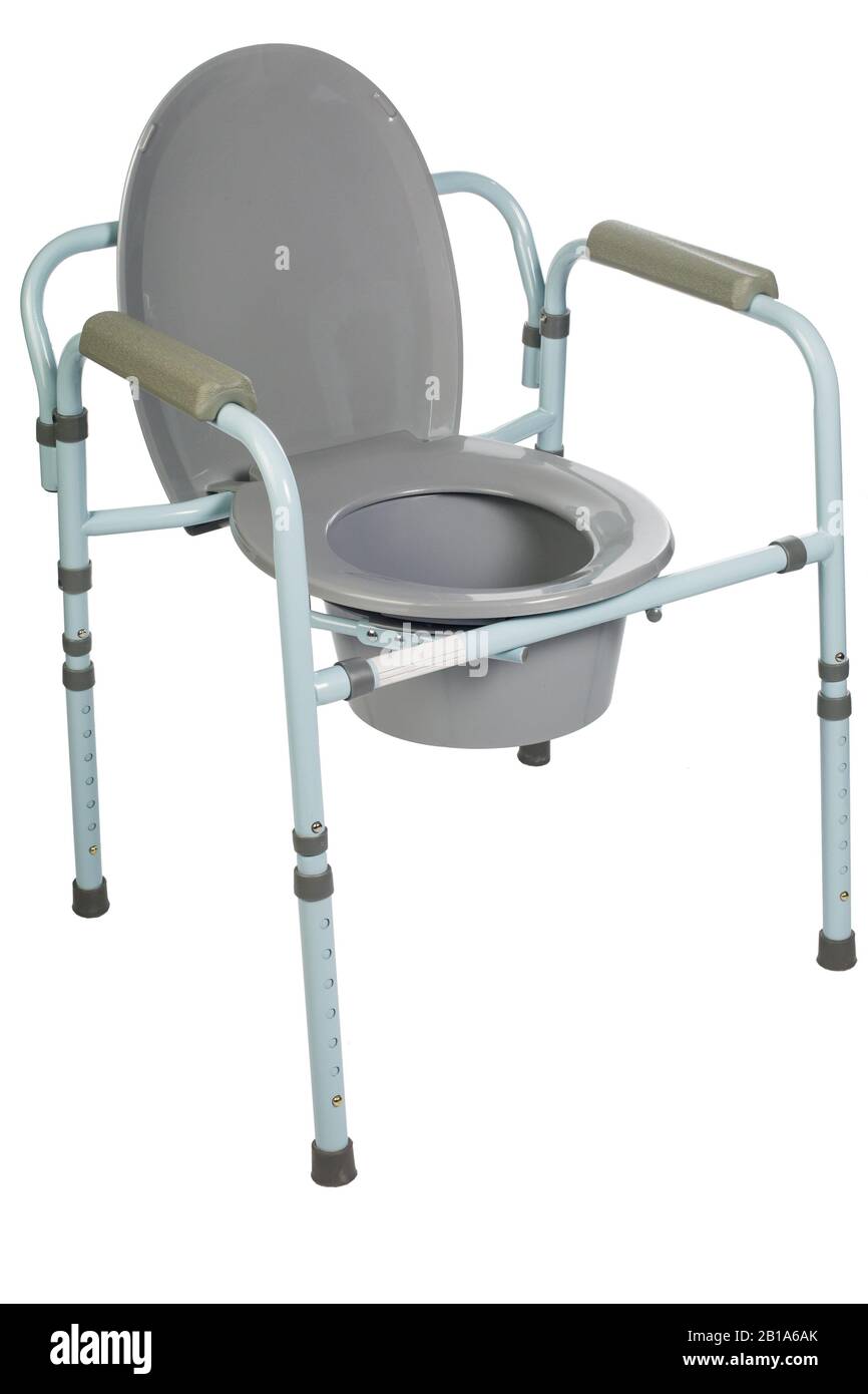 Toilet chair for rehabilitation in postoperative period, the elderly, as  well as patients who have disorders of the musculoskeletal system isolated  on Stock Photo - Alamy