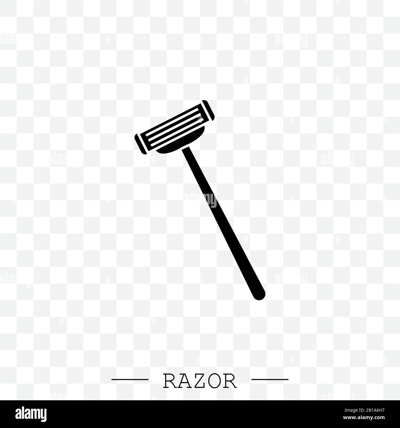 razor vector icon. Shaving men razor icon. Simple illustration of man ...