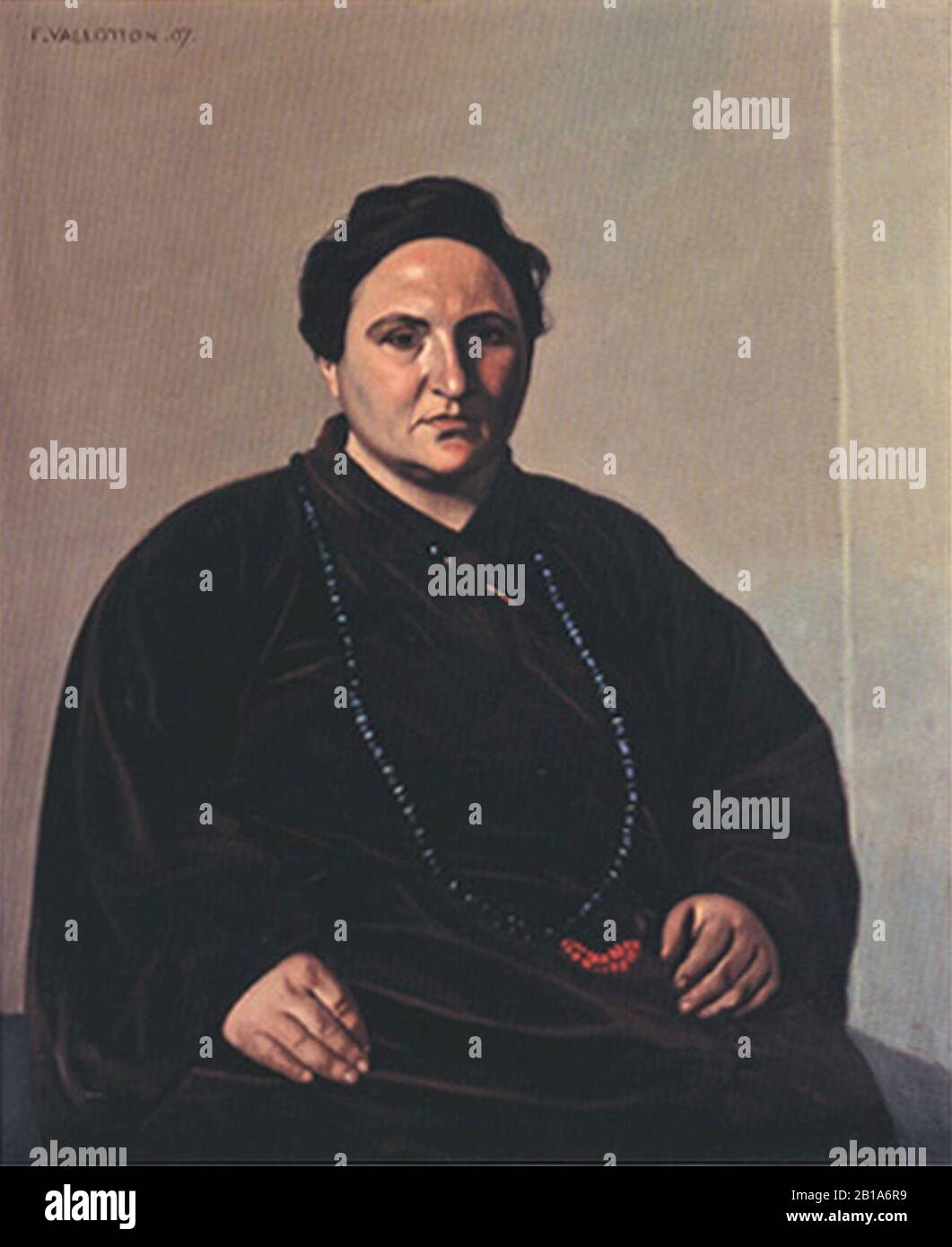 Félix Valloton Portrait of Gertrude Stein 1907. Stock Photo