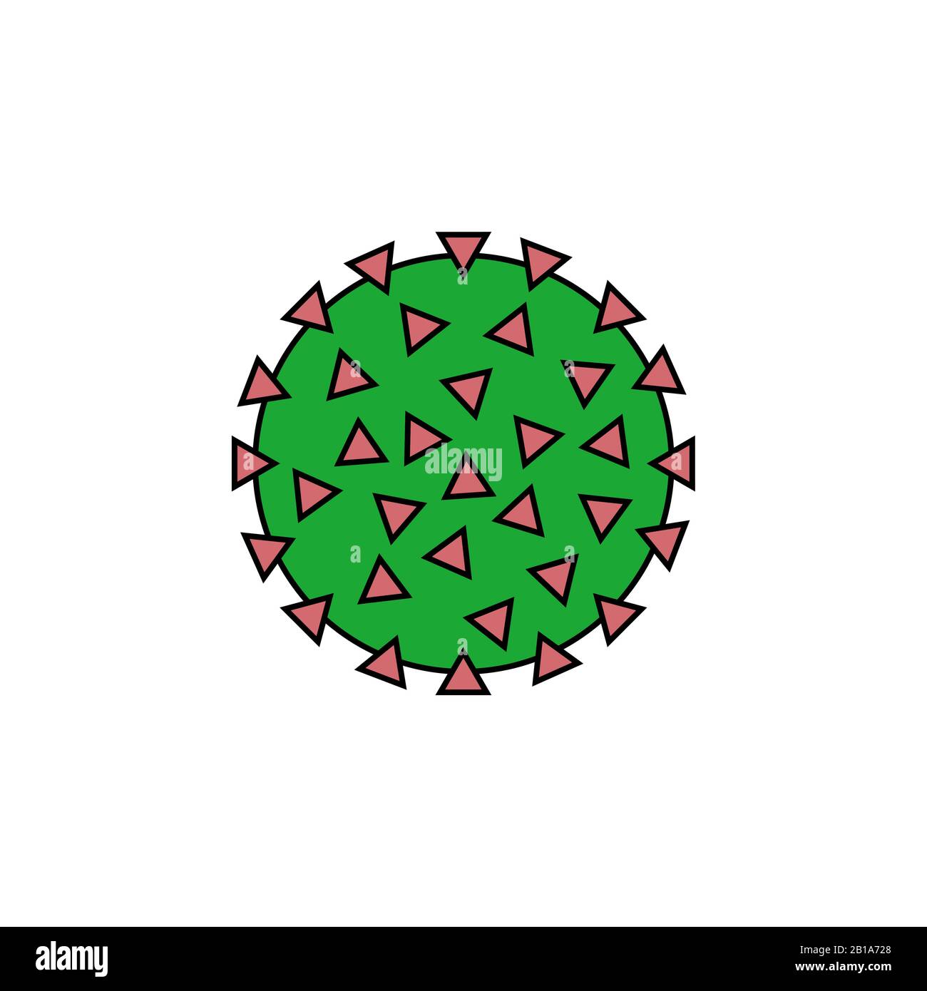 Coronavirus vector icon. Bacterium sign. Virus symbol Stock Vector