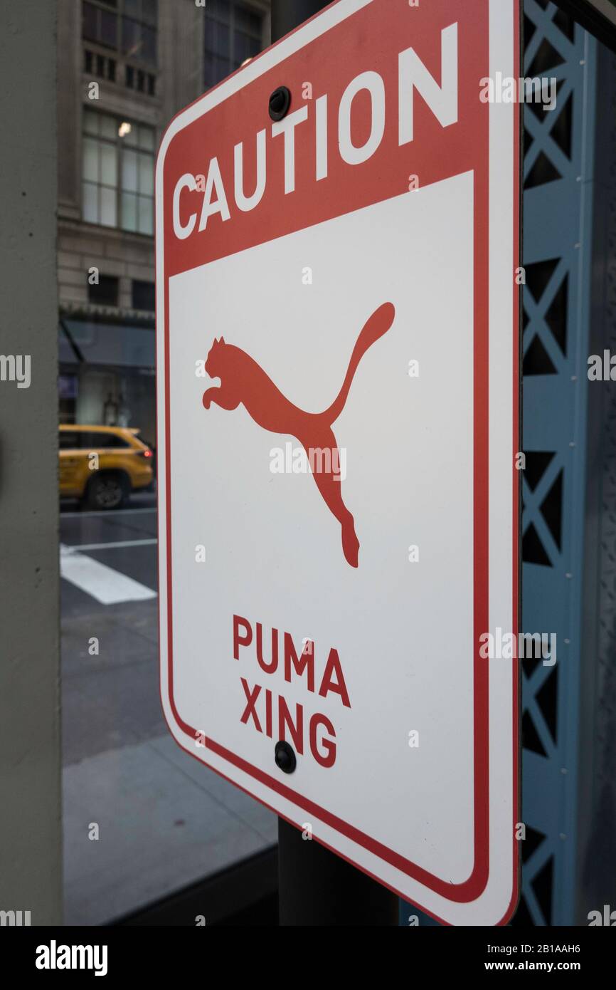Puma Flagship Store on Fifth Avenue, New York City, USA Stock Photo