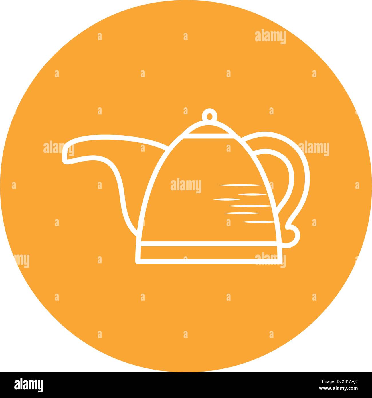 tea kettle block style icon design, Cook kitchen Eat food restaurant ...